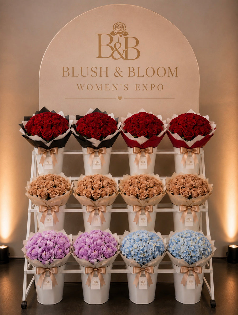 Women’s expo, mini bouquet box￼